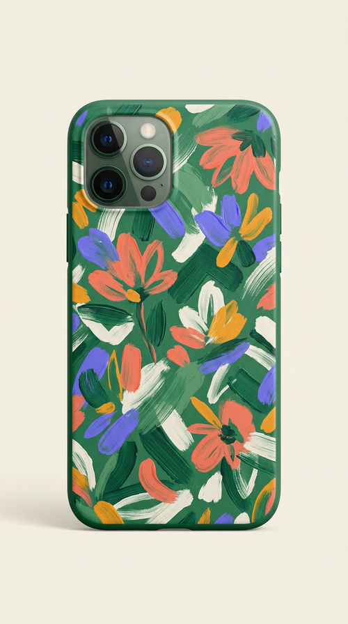 Brushstroke Green Phone Case